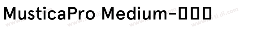 MusticaPro Medium字体转换